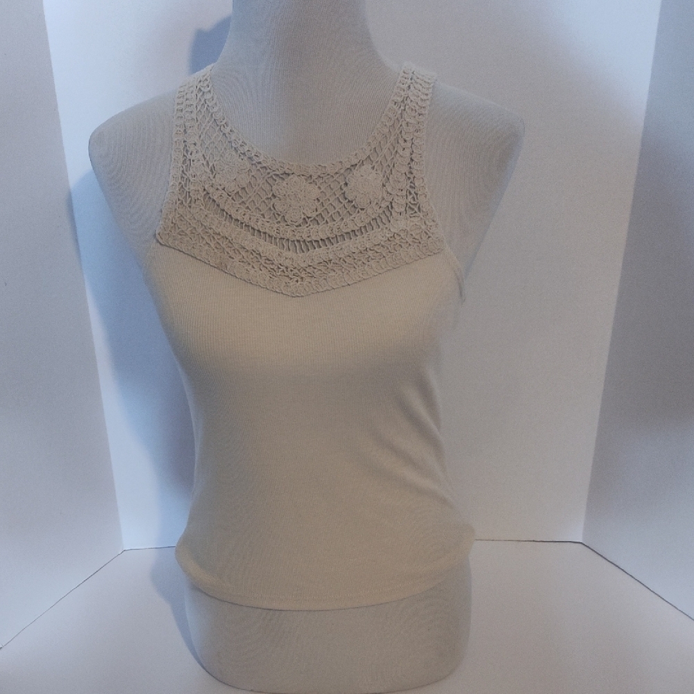 Altar"d state Knit Top Tank Cream Size Medium - Picture 2 of 10